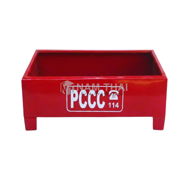 kệ 3 bình chữa cháy 300x600x200mm, chân 50mm