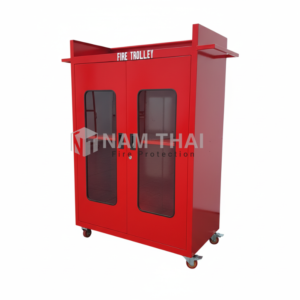 Tủ Đựng Thiết Bị Chữa Cháy Có Bánh Xe 1200x1000x400 mm