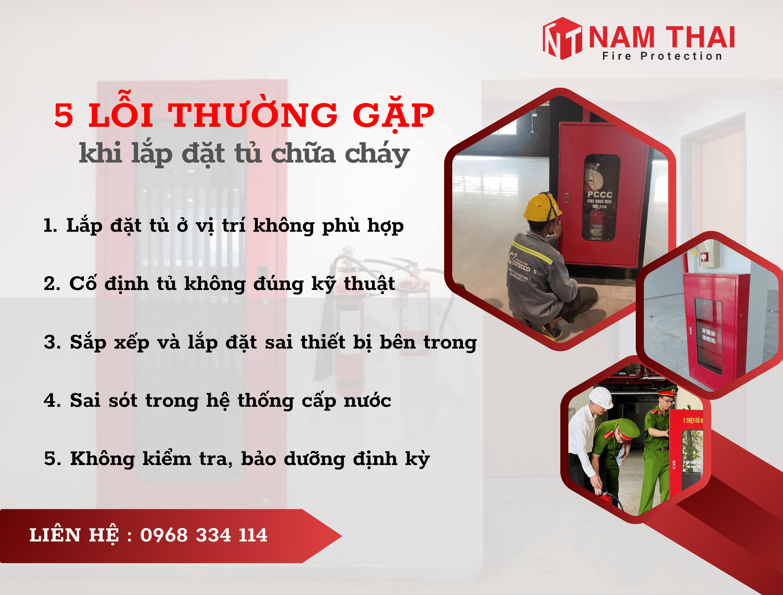 Các Lỗi Thường Gặp Khi Lắp Đặt Tủ Chữa Cháy Và Giải Pháp Khắc Phục