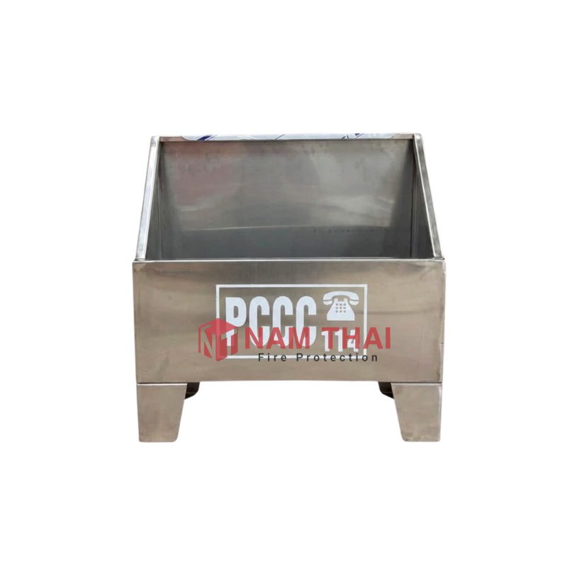 kệ inox đựng bình chữa cháy 300x400x200mm