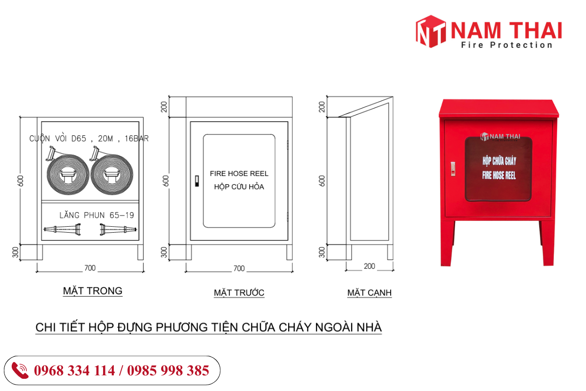 Tủ chữa cháy ngoài trời