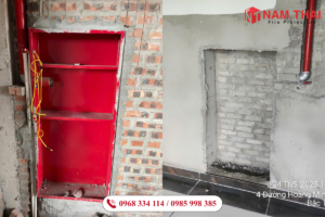 Sai lầm khi lắp đặt tủ chữa cháy âm tường thường gặp